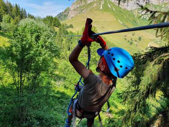 Randonnée Tyroliennes accès au col avec 2 tyroliennes à 11h descente en fin de journée
